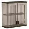 Suncast BMC3000 Resin 1-Shelf Wall Mounted Garage Cabinet in Platinum (30 in W x 30 in H x 12 in D)