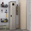 Suncast BMC5800 72 in. X 15 in. X 20 in 2-Shelf Resin Tall Storage Locker in Platinum