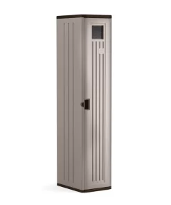 Suncast BMC5800 72 in. X 15 in. X 20 in 2-Shelf Resin Tall Storage Locker in Platinum