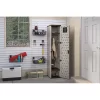 Suncast BMC5800 72 in. X 15 in. X 20 in 2-Shelf Resin Tall Storage Locker in Platinum