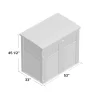 Suncast BMS2500 2 ft. 8 in. x 4 ft. 5 in. x 3 ft. 9.5 in. Resin Horizontal Storage Shed