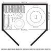 Suncast BMS2500SB 2 ft. 8 in. x 4 ft. 5 in. x 3 ft. 9.5 in. Resin Horizontal Storage Shed