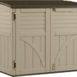 Suncast BMS3400 2 ft. 8 in. x 4 ft. 5 in. x 3 ft. 9.5 in. Resin Horizontal Storage Shed