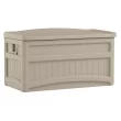 Suncast DB7500 73 Gallon Waterproof Outdoor Storage Container Deck Box, Light Taupe