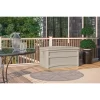 Suncast DB7500 73 Gallon Waterproof Outdoor Storage Container Deck Box, Light Taupe