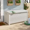 Suncast DB9200WD 99 Gal. Resin Deck Box in White