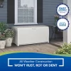 Suncast DB9200WD 99 Gal. Resin Deck Box in White