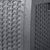 Suncast DBW7300C 73 Gallon Medium Resin Wicker Indoor Outdoor Storage Box