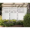 Suncast FS4423D 4 Panel Reversible Outdoor Screen Enclosure, 44" (H) x 23" (W) per, White Suncast FS4423D 4 Panel Reversible Outdoor Screen Enclosure