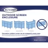Suncast FS4423D 4 Panel Reversible Outdoor Screen Enclosure, 44" (H) x 23" (W) per, White Suncast FS4423D 4 Panel Reversible Outdoor Screen Enclosure