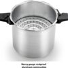T-fal Pressure Cooker, Pressure Canner with Pressure Control, 3 PSI Settings, 22 Quart, Silver - 7114000511