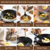 Umite Chef Kitchen Cooking Utensils Set, 33 pcs Non-Stick Silicone Cooking Kitchen Utensils Spatula Set with Holder, Black Wooden Handle Silicone Kitchen Gadgets Utensil Set