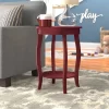 Winston Porter Carminella 24'' Tall End Table Red Winston Porter Carminella 24'' Tall End Table Red