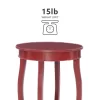 Winston Porter Carminella 24'' Tall End Table Red Winston Porter Carminella 24'' Tall End Table Red