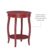 Winston Porter Carminella 24'' Tall End Table Red Winston Porter Carminella 24'' Tall End Table Red