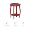 Winston Porter Carminella 24'' Tall End Table Red Winston Porter Carminella 24'' Tall End Table Red