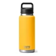 YETI Rambler 36 oz Bottle, Vacuum Insulated, Stainless Steel with Chug Cap, Alpine Yellow