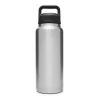 YETI Rambler 36 oz Bottle, Vacuum Insulated, Stainless Steel with Chug Cap, Stainless