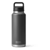YETI Rambler 46 oz Bottle, Vacuum Insulated, Stainless Steel with Chug Cap, Charcoal
