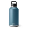 YETI Rambler 64 oz Bottle, Vacuum Insulated, Stainless Steel with Chug Cap, Nordic Blue