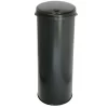 iTouchless MT13RB 13 Gal. Matte Black Touchless Round Motion Sensing Trash Can with Odor Filter