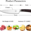 imarku Japanese Chef Knife - Pro Kitchen Knife 8 Inch Chef's Knives High Carbon Stainless Steel Sharp Paring Knife with Ergonomic Handle, Useful Kitchen Gadgets imarku Japanese Chef Knife - Pro Kitchen Knife 8 Inch Chef's Knives High Carbon Stainless Steel Sharp Paring Knife with Ergonomic Handle, Useful Kitchen Gadgets