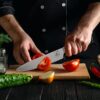 imarku Japanese Chef Knife - Pro Kitchen Knife 8 Inch Chef's Knives High Carbon Stainless Steel Sharp Paring Knife with Ergonomic Handle, Useful Kitchen Gadgets imarku Japanese Chef Knife - Pro Kitchen Knife 8 Inch Chef's Knives High Carbon Stainless Steel Sharp Paring Knife with Ergonomic Handle, Useful Kitchen Gadgets