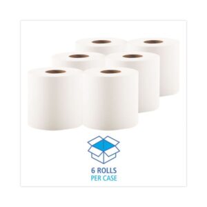Boardwalk Center-Pull Paper Towels, 7 7/8" x 10", 2-Ply, White, 600 Sheets/Roll, 6 Rolls/Carton