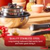 T-fal Ingenio Preference Stainless Steel Cookware Set-Fry, Sauce Pans, Pots, Lids & Removable Handles, 13 piece T-fal Ingenio Preference Stainless Steel Cookware Set-Fry, Sauce Pans, Pots, Lids & Removable Handles, 13 piece