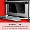 ARIA ATO-898 All-in-1 Premium 30 Qt. Stainless Steel Touchscreen Air Fryer Toaster Oven with Recipe Book ARIA ATO-898 All-in-1 Premium 30 Qt. Stainless Steel Touchscreen Air Fryer Toaster Oven with Recipe Book