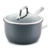 Anolon 81134 Accolade Forged Hard Anodized Nonstick Sauce Pan / Saucepan with Lid, 2.5 Quart - Moonstone Gray