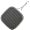 Anolon 81169 Allure Hard Anodized Nonstick Deep Square Griddle Pan/Grill, 11 Inch, Dark Gray