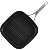 Anolon 81169 Allure Hard Anodized Nonstick Deep Square Griddle Pan/Grill, 11 Inch, Dark Gray