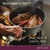 Anolon 81169 Allure Hard Anodized Nonstick Deep Square Griddle Pan/Grill, 11 Inch, Dark Gray