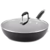 Anolon 82031 Advanced Hard Anodized Nonstick Frying Pan/ Fry Pan/ Saute Pan/ All Purpose Pan with Lid - 12 Inch, Gray