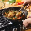 Anolon 82031 Advanced Hard Anodized Nonstick Frying Pan/ Fry Pan/ Saute Pan/ All Purpose Pan with Lid - 12 Inch, Gray