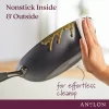 Anolon 82031 Advanced Hard Anodized Nonstick Frying Pan/ Fry Pan/ Saute Pan/ All Purpose Pan with Lid - 12 Inch, Gray