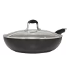 Anolon 82031 Advanced Hard Anodized Nonstick Frying Pan/ Fry Pan/ Saute Pan/ All Purpose Pan with Lid - 12 Inch, Gray