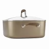 Anolon 83867 Advanced Hard Anodized Nonstick Casserole Dish/Casserole Pan with Lid - 7 Quart, Bronze Brown Anolon 83867 Advanced Hard Anodized Nonstick Casserole Dish/Casserole Pan with Lid - 7 Quart, Bronze Brown