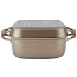 Anolon 83869 Advanced Hard Anodized Nonstick Grill Pan / Griddle and Roaster - 11 Inch, Brown