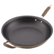 Anolon 84121 Advanced Hard Anodized Nonstick Frying Pan / Fry Pan / Hard Anodized Skillet with Helper Handle - 14 Inch, Brown Bronze