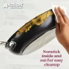 Anolon 87539 Smart Stack Hard Anodized Nonstick Frying Pan Set / Fry Pan Set / Hard Anodized Skillet Set - 10 Inch and 12 Inch, Black