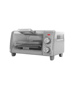 BLACK+DECKER Crisp ‘N Bake Air Fry 4-Slice Toaster Oven, Silver & Black, TO1787SS