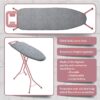 Bartnelli Ironing Board Made in Europe | Iron Board with 4 Layered Cover & Pad, Height Adjustable up to 36