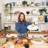 Beautiful 12pc Ceramic Non-Stick Cookware Set, White Icing, by Drew Barrymore