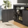 Better Homes & Gardens Herringbone TV Stand For TVs up to 55 inch, Gray