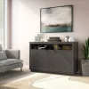 Better Homes & Gardens Herringbone TV Stand For TVs up to 55 inch, Gray