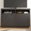 Better Homes & Gardens Herringbone TV Stand For TVs up to 55 inch, Gray