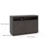 Better Homes & Gardens Herringbone TV Stand For TVs up to 55 inch, Gray