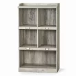Better Homes & Gardens Modern Farmhouse 5-Cube Organizer Bookcase with Name Plates, Rustic Gray Finish